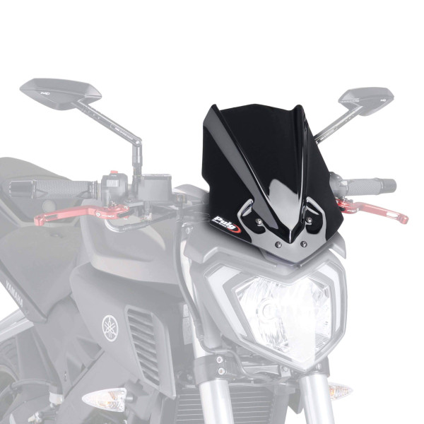 Puig Puig sport screen | black (opaque) | yamaha mt-125 2014>2019